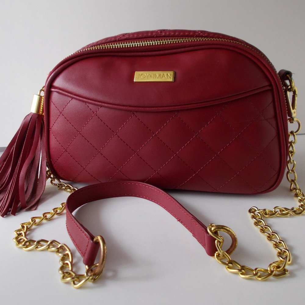 JOY & IMAN Leather Crossbody Bag